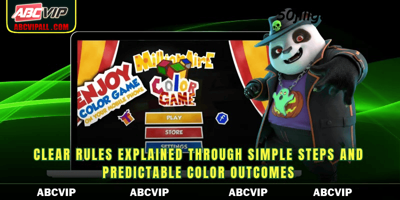 Clear rules explained through simple steps and predictable color outcomes
