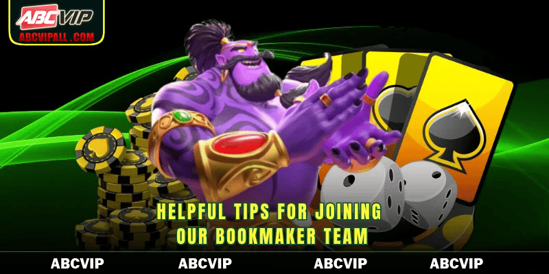 Helpful tips for joining our bookmaker team