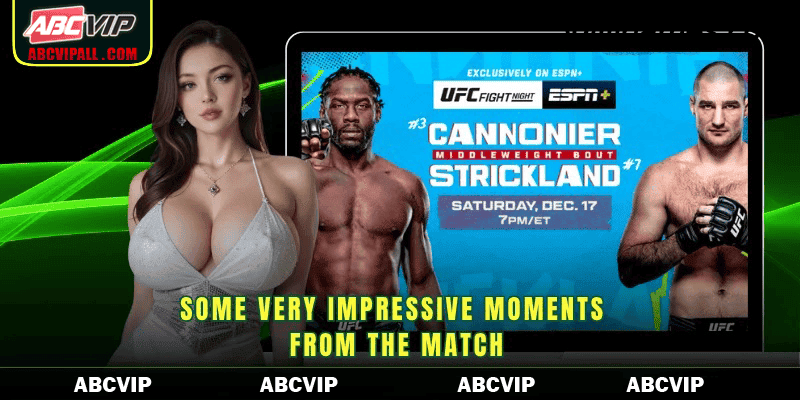 Some very impressive moments from the match